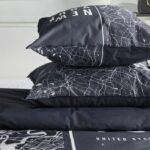 Bedding set - TODAY - JAVA - 2 people - 240x220 cm - Cotton - New York print - Black - Image 3