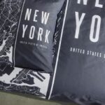 Bedding set - TODAY - JAVA - 2 people - 240x220 cm - Cotton - New York print - Black - Image 4