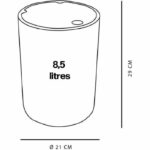 Bathroom trash can - TODAY - UTILITY - 8.5 L - Ø 21 xx H 29 cm - Polypropylene - Green - Image 4