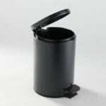 Bathroom trash can - TODAY - UTILITY - 3 L - Ø 17 xx H 25 cm - Polypropylene - Soft Black - Image 3