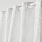 Waffle Shower Curtain - White - Polyester - 180 x 200 cm - 12 Hooks - UTILITY - TODAY – Bild 2