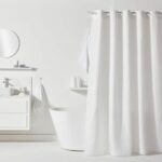 Waffle Shower Curtain - White - Polyester - 180 x 200 cm - 12 Hooks - UTILITY - TODAY