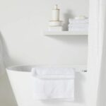 Waffle Shower Curtain - White - Polyester - 180 x 200 cm - 12 Hooks - UTILITY - TODAY – Bild 3