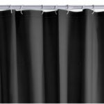 Waffle Shower Curtain - Black - PEVA - 180 x 200 cm - 12 Hooks - UTILITY - TODAY