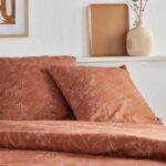 Bedding set - TODAY Crazy - Floral print - 2 people - 220 x 240 cm - Orange - Image 3