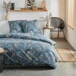 Bedding set - TODAY Crazy - Floral print - 2 people - 220 x 240 cm - Blue