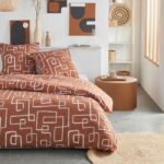 Bedding set - TODAY Crazy - Graphic print - 2 people - 220 x 240 cm - Orange