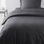TODAY ESSENTIAL DUYTTE COVER - 140 x 200 cm - 1 person - 100% UNE cotton - charcoal - Image 2