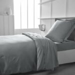 TODAY ESSENTIAL SUCK COVER - 140 x 200 cm - 1 person - 100% UNE cotton - Steel