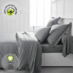 Fitted sheet - TODAY - 180 x 200 cm + 30 cm - Cotton - Organic Steel – Bild 2
