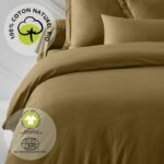 Bedding set – TODAY – 240 x 260 cm – 100% cotton – Organic – Bronze