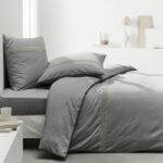 TODAY PRESTIGE TODAY CHARGE - 140 x 200+30 cm - 2 people - 100% UNE cotton percale - Steel - Image 2