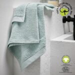 Bath towel - TODAY - 70 x 130 cm - Cotton - Organic Celadon