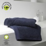 Bath sheet - TODAY - 70 x 130 cm - Cotton - Organic Navy