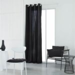 Curtain with eyelets - 140x240 - charcoal - Today Essential - 356503 - Image 2