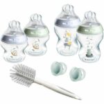 Tommee Tippee - Advanced Anti-Colic Baby Bottles Newborn Kit - Slow Flow Anti-Colic Valve Teat - 150 and 260 ml - Blue Green