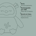 Mini Plush - TOMMEE TIPPEE - Ollie the Owl - Portable Sleep Aid - 6 Sounds - USB Rechargeable - Machine Washable - Image 5
