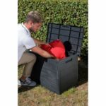 Toomax - Woody's 160 litre grey resin storage chest 77.5 x 44.5 x 52.7 cm - Image 6