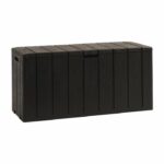 BRAVO garden chest - Resin - Toomax - Brown - Capacity 270L - 117.5 x 45 x 56 cm