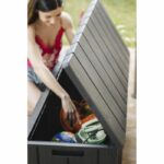 BRAVO garden chest - Resin - Capacity 270L - Anthracite - Image 5