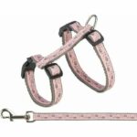 Harness with leash - TRIXIE - 2745 cm / 13 mm - 1.20 m - Grey / Pink - Image 2
