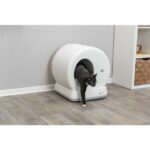 TRIXIE Automatic Litter Box - Self-cleaning - Plastic - 53 × 55.5 × 52 cm - White - Image 2