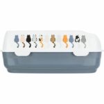 TRIXIE Delio litter box - Rim - 38 × 20 × 50 cm - Gray and white print - Image 4