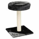 TRIXIE Tarifa Cat tree Height 52 cm gray and black plush and natural sisal