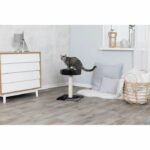 TRIXIE Tarifa Cat tree Height 52 cm gray and black plush and natural sisal - Image 5