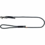 TRIXIE Soft Rope Leash - SXL: 1m - ø 10 mm - Black and grey - Image 2