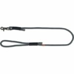 TRIXIE Soft Rope Leash - SXL: 1m - ø 10 mm - Black and grey