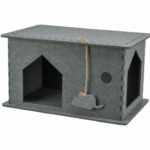 Shelter – TRIXIE – Lene – Felt – 54 x 30 x 35 cm – Grey