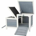 Trixie Clapier Habitat Natura - 70 x 43 x 45 cm - with two entries - white and gray - for rabbit - Image 2