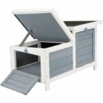 Trixie Clapier Habitat Natura - 70 x 43 x 45 cm - with two entries - white and gray - for rabbit - Image 5