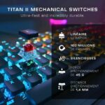Mechanical PC gaming keyboard - TURTLE BEACH - Vulcan II - Black - Image 5