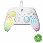 Gamepad - Xbox Series X|S, Xbox One and PC - Afterglow Wave - RGB - Wired - White - TURTLE BEACH