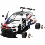 Remote Control Car - TURBO CHALLENGE - BMW M8 GTE - White - 1/18 - Easy Assembly - Image 3
