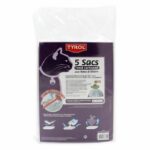 TYROL Set of 5 Bag litter box - Hardback - scratch resistant - 44 x 30 cm - for cat