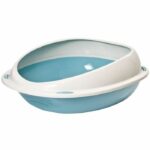 AIME Oval litter box - With removable lip - For cat