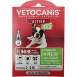 Pipettes - VETOCANIS - x4 Anti-flea and tick Duo Pipettes 67mg/20mg for Small Dogs
