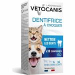 VETOCANIS Chewable Toothpaste Plak Fighter - 30 tablets - Chicken Aroma - For Cat