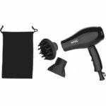 Travel hair dryer - WAHL - TRAVEL HAIR DRYER - 1000 W - 2 speeds - Black - Image 4