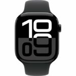 Apple Watch Series 10 GPS + Cellular - 46mm - Jet Black Aluminum Case - Black Sport Band - S/M - Image 2