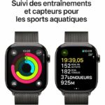 Apple Watch Series 10 GPS + Cellular - 46mm - Slate Titanium case - Slate Milanese Loop strap - M/L - Image 4