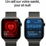 Apple Watch Series 10 GPS + Cellular - 46mm - Slate Titanium case - Slate Milanese Loop strap - S/M - Image 5