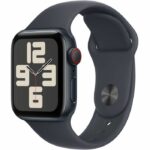 Apple Watch SE GPS + Cellular - 40mm - Midnight Aluminum Case - Midnight Sport Band - M/L