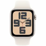 Apple Watch SE GPS + Cellular - 44mm - Starlight Aluminum Case - Starlight Sport Band - M/L - Image 2