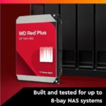 Internal Hard Drive - WESTERN DIGITAL - Red Plus - 4TB - 3.5 - Dedicated NAS - 5400 RPM Class - SATA 6 GB/s (WD40EFPX) – Bild 3