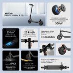 Electric scooter - XIAOMI - Electric Scooter 4 Lite 2nd Gen - 10 tires - 300W Max - 10.4Ah - 25km range – Bild 4
