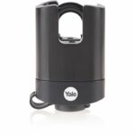 YALE Laminated steel padlock with thermoplastic protection 52 mm, protected hardened steel shackle, 3 keys